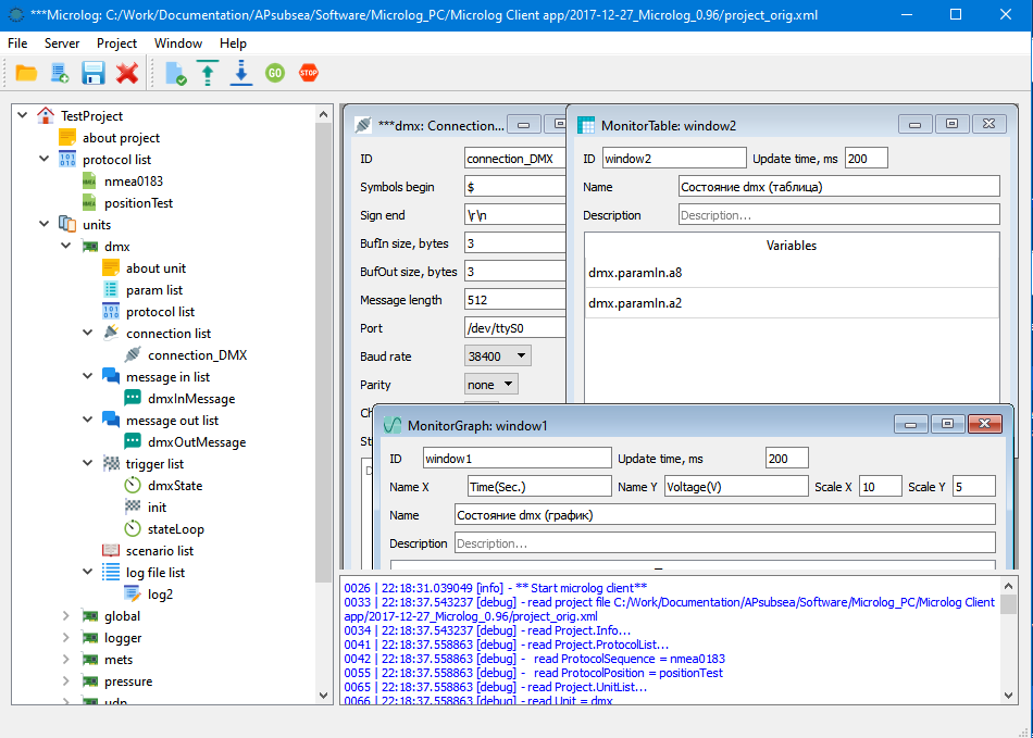 Microlog Project Configure